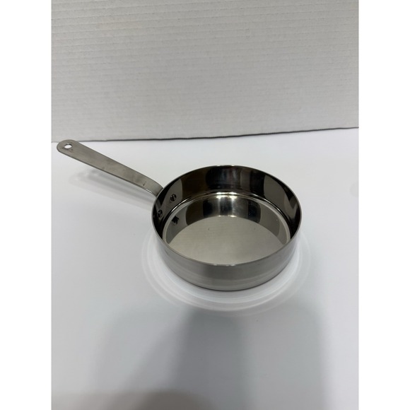 The Unbranded Brand Other - New Stainless Steel Saucepan Small Sauté Pan ~1 Qt Riveted Handle